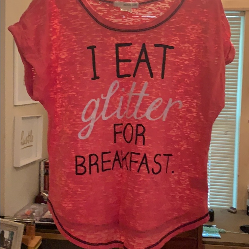 Large Kids Rolled Sleeves Pink Crop Top